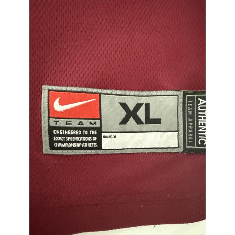 VINTAGE‎ Nike Florida State Seminoles Jersey Mens XL Red 22 Basketball Y2K - Picture 8 of 11